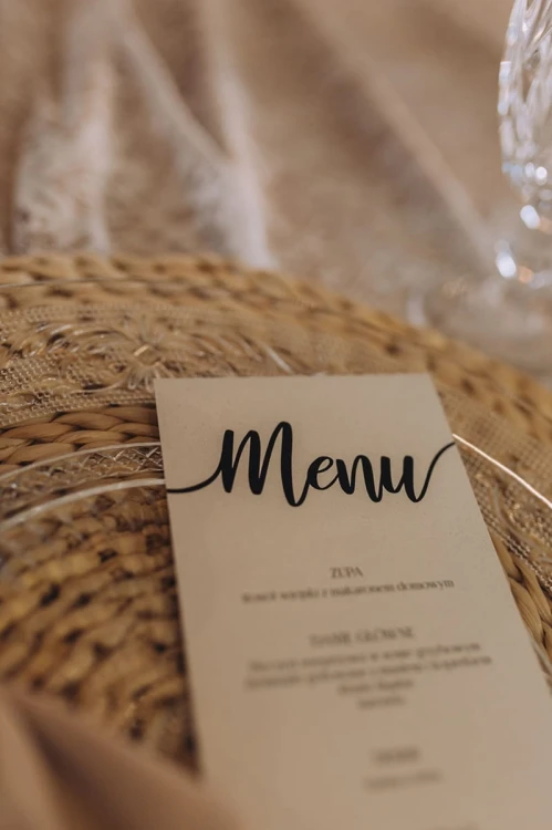 Menu weselne boho eko