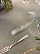 winietki na wstążce sage green weselne
