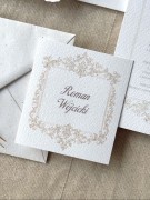 winietki weselne z ornamentami