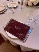 menu weselne bordowe A4 z winietką