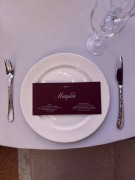 winietka weselna bordowa z menu 2w1