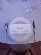 menu weselne z koronką i z winietką