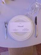 winietka weselna z koronką i z menu