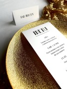 Menu weselne Great gatsby czarno białe
