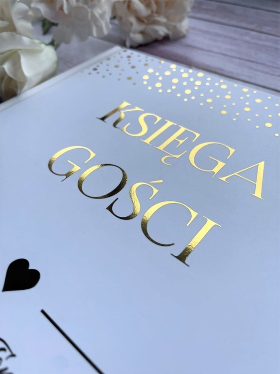 Księga Gości ze złoconymi kropeczkami