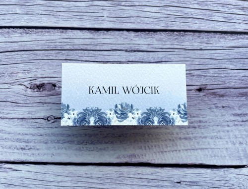 Winietki Dusty Blue kwiaty