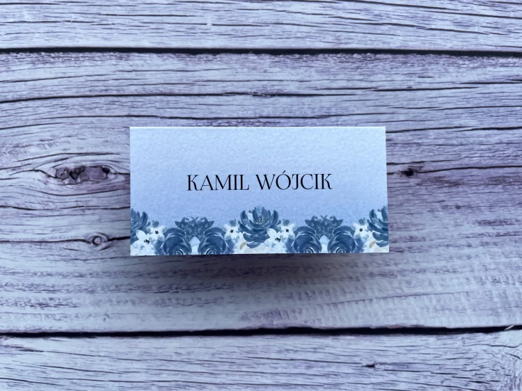Winietki Dusty Blue kwiaty