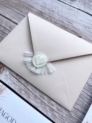 Zaproszenia boho koperta z chwostem